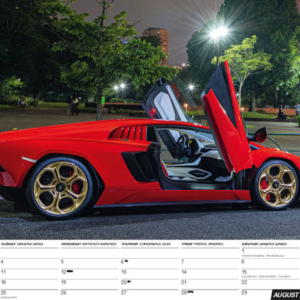 ML Publishing Lamborghini A3 Kalender 2026