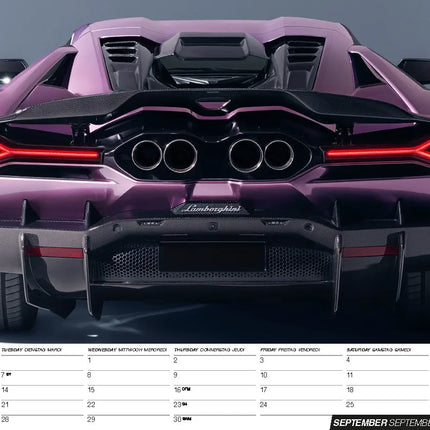 ML Publishing Lamborghini A3 Kalender 2027