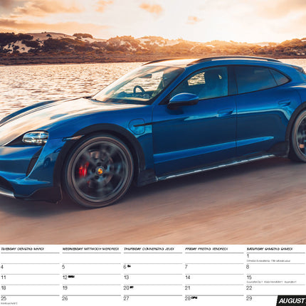 ML Publishing Porsche A3 Kalender 2026