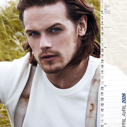ML Publishing Sam Heughan A3 Kalender 2026