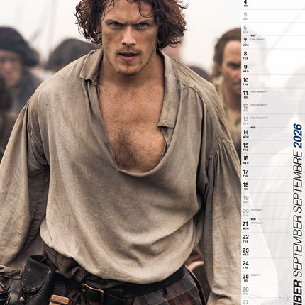 ML Publishing Sam Heughan A3 Kalender 2026