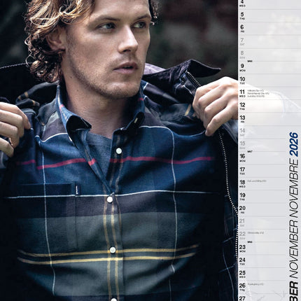 ML Publishing Sam Heughan A3 Kalender 2026