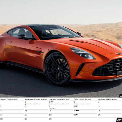 ML Publishing Sports Cars A3 Kalender 2026