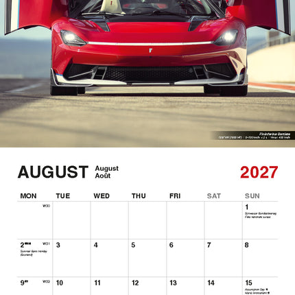 ML Publishing Super Cars Kalender 2027