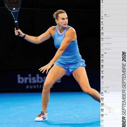 ML Publishing Tennis A3 Kalender 2026