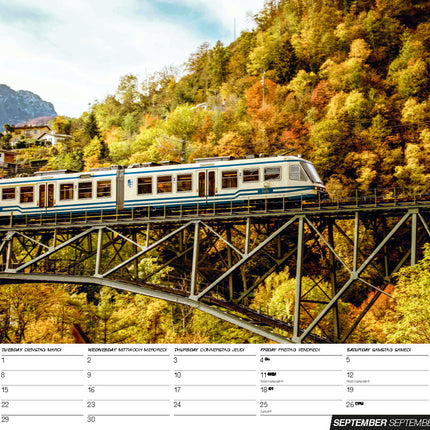 ML Publishing Treinen A3 Kalender 2026
