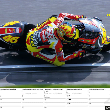 ML Publishing Valentino Rossi A3 Kalender 2026