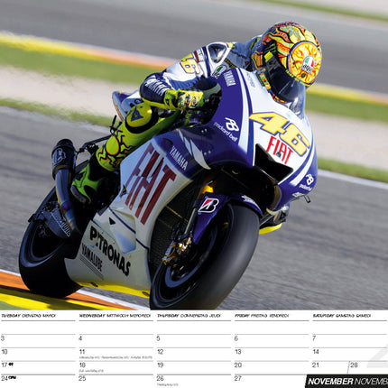 ML Publishing Valentino Rossi A3 Kalender 2026