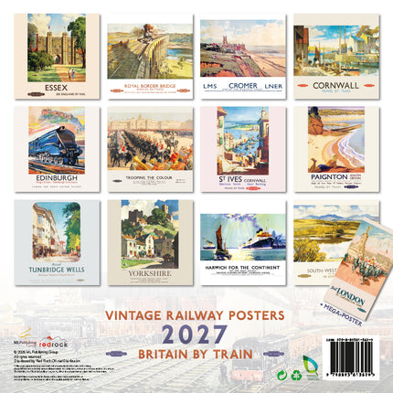 ML Publishing Vintage Railway Posters Kalender 2027