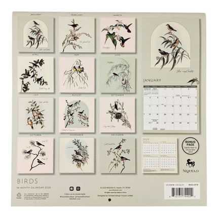 NIQUEA.D Birds Kalender 2026