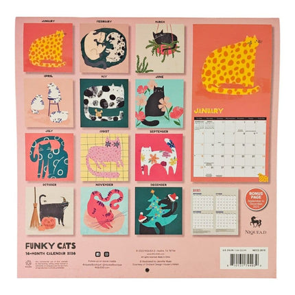 NIQUEA.D Funky Cats Kalender 2026