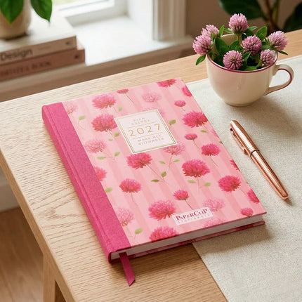 Paperclip Lifeplanner Pink Flower 2027 – Paperclip