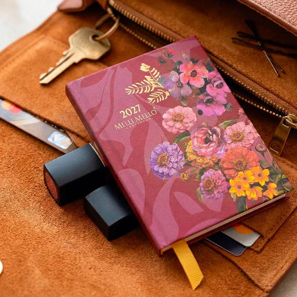 Paperclip Mini Agenda Colorful Flowers 2027 – Paperclip