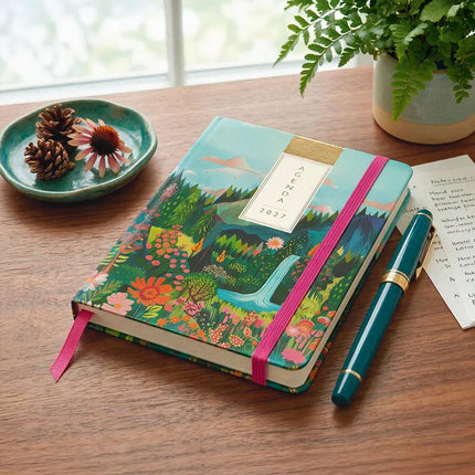 Paperclip Pocket Agenda Landscape with Waterfall Blue Sky A6 – Paperclip