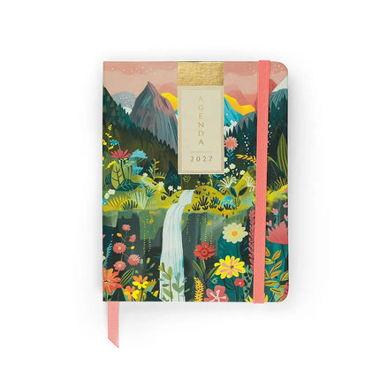 Paperclip Pocket Agenda Landscape with Waterfall Orange Sky A6 – Paperclip