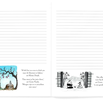 park uitgevers Notitieboek Grote Panda & Kleine Draak