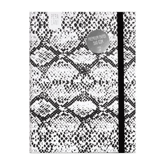 Pepa Lani Pepa Lani Bullet Journal PRO Black & White Snake