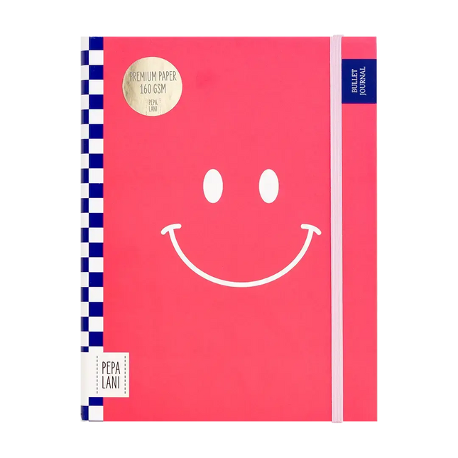 Pepa Lani Pepa Lani Bullet Journal PRO Flower Smiley Roze