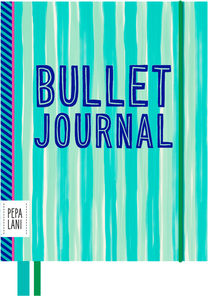 Pepa Lani Pepa Lani Bullet Journal Stripes Happy Stripes Green Blue