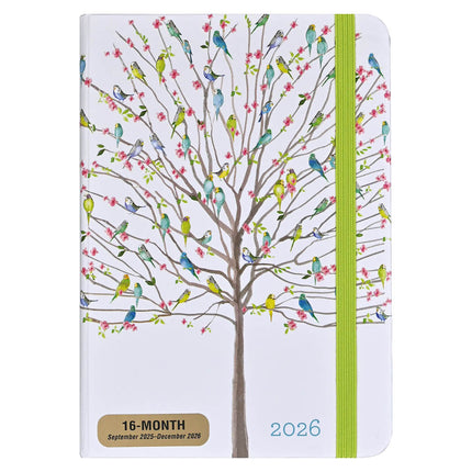 Peter Pauper 16 Maanden Agenda 2026 Tree of Budgies