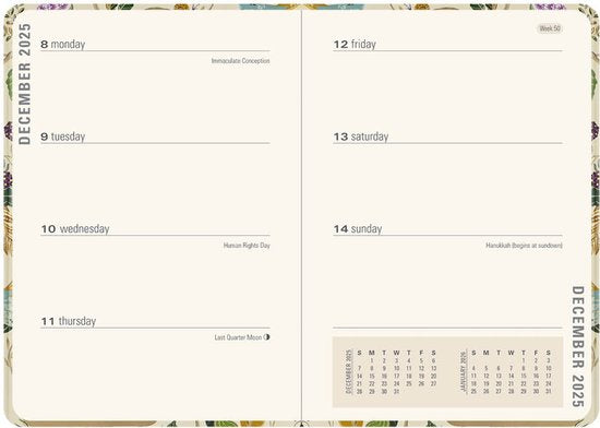 Peter Pauper Birds and Berries Compact Agenda 16 Maanden 2026