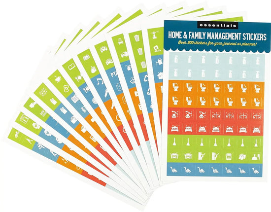 Peter Pauper Home & Family Management Planner Stickers