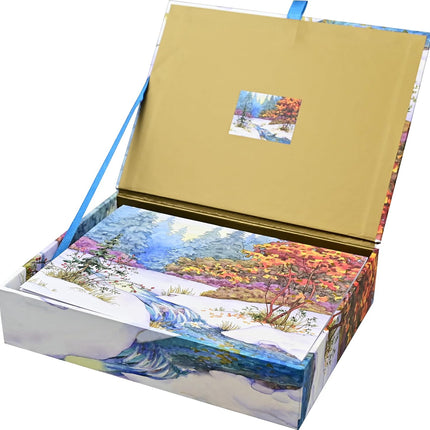 Peter Pauper Winter Tapestry Deluxe Doosje 20 stuks met Enveloppe