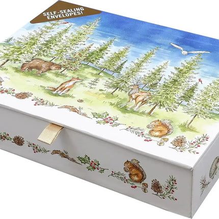 Peter Pauper Woodland Wonder Deluxe Doosje 20 stuks met Enveloppe