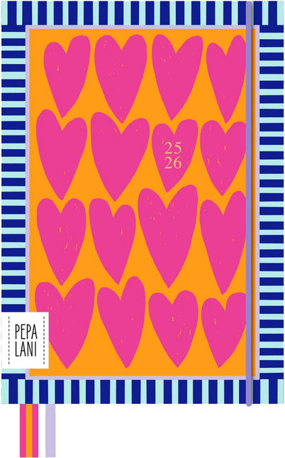 Pimpelmees Pepa Lani School Agenda 2025-2026 Flower Pink