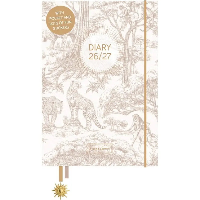 Pimpelmees Pimpelmees A5 School agenda 2026 - 2027 Leopard Warm Nude