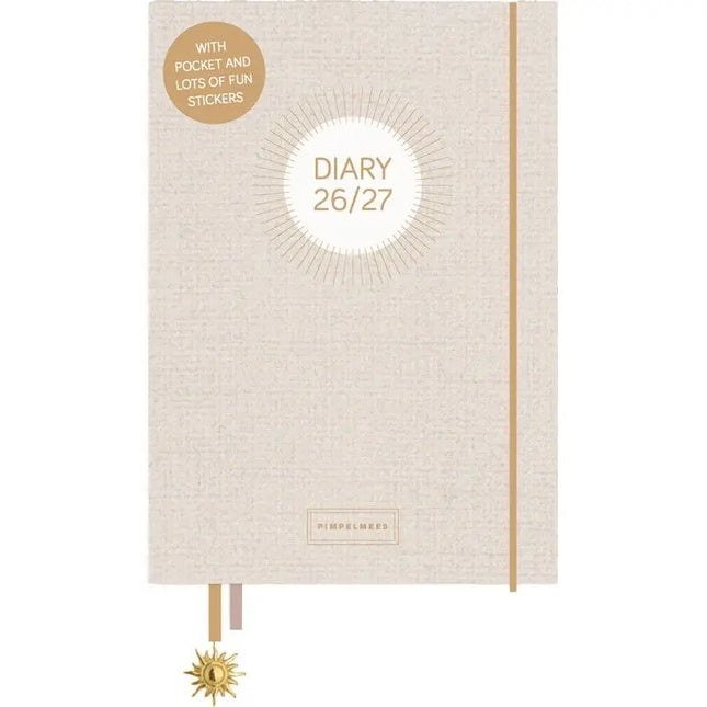 Pimpelmees Pimpelmees A5 School agenda 2026 - 2027 Luxe Warm Nude