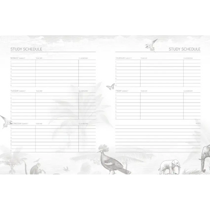 Pimpelmees Pimpelmees A5 Schoolagenda 2026 - 2027 Leopard Warm Nude