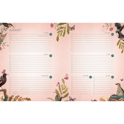 Pimpelmees Pimpelmees A5 Schoolagenda 2026 - 2027 Owl Peach