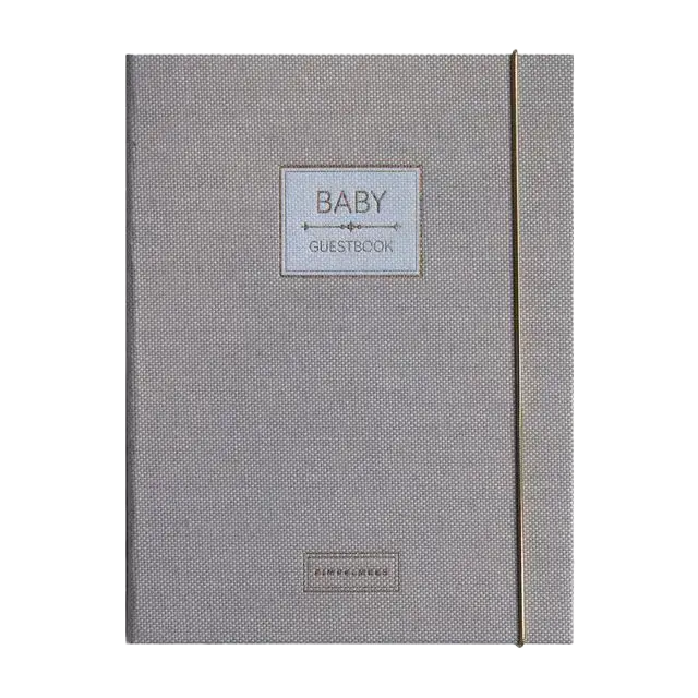 Pimpelmees Pimpelmees Baby Guestbook Mono Luxe Warm Nude