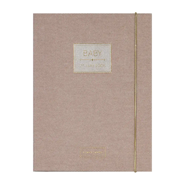 Pimpelmees Pimpelmees Baby's 1st Jaar Boek Mono Luxe Warm Nude