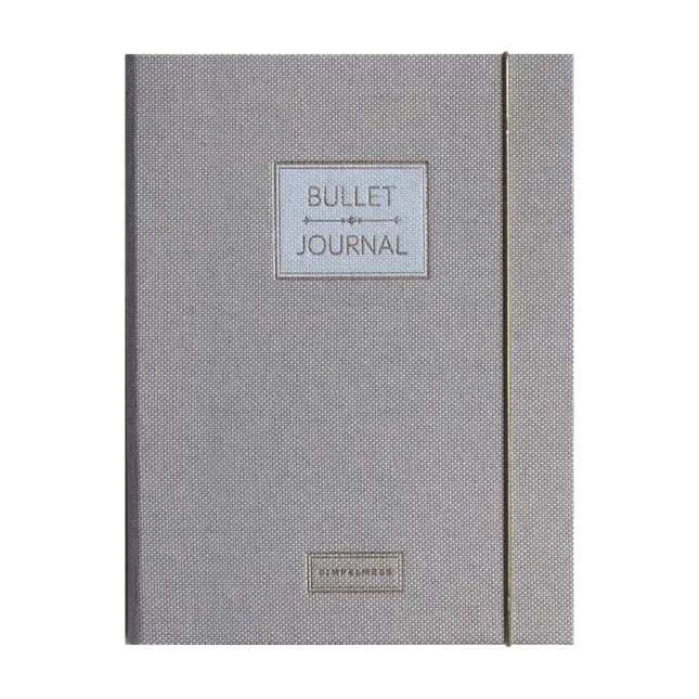Pimpelmees Pimpelmees Bullet Journal PRO Luxe Linnen Mono Pencil Grey