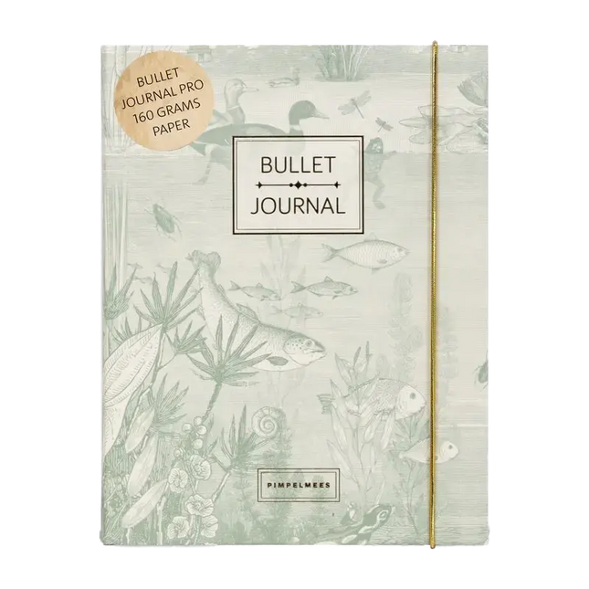Pimpelmees Pimpelmees Bullet Journal PRO Mono Vintage Green