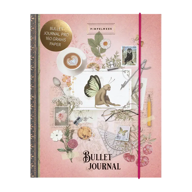 Pimpelmees Pimpelmees Bullet Journal PRO Wonderland Peach Wingmonkey