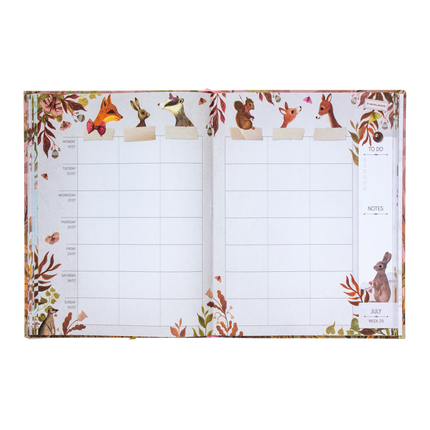 Pimpelmees Pimpelmees Family Agenda 2027 - Badger Grassy Green