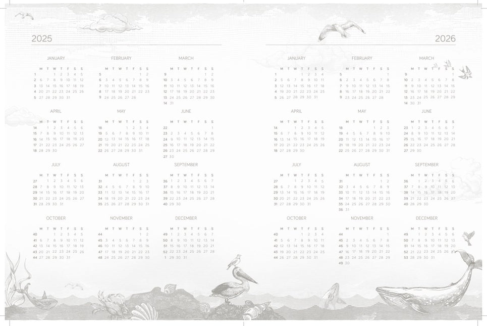 Pimpelmees Pimpelmees Family Planner 18 maanden 2025-2026 Warm nude