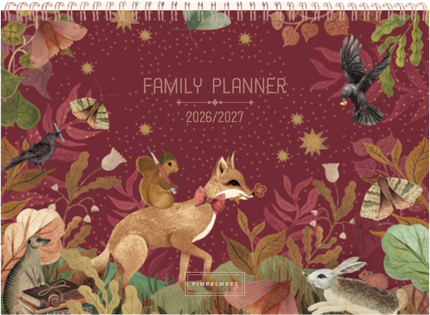 Pimpelmees Pimpelmees Family Planner 18 maanden 2026-2027 Magical Forest