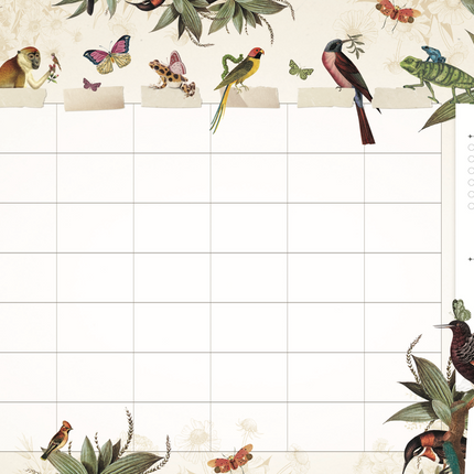 Pimpelmees Pimpelmees family planner 2026 Botanica Monkey Olive