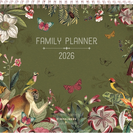 Pimpelmees Pimpelmees family planner 2026 Botanica Monkey Olive