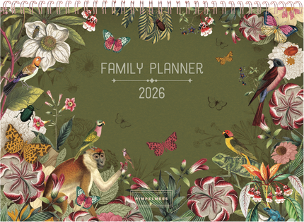 Pimpelmees Pimpelmees family planner 2026 Botanica Monkey Olive