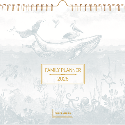 Pimpelmees Pimpelmees Family Planner 2026 Breezy Blue