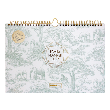 Pimpelmees Pimpelmees Family Planner 2027 Savannah Stories Vintage Green