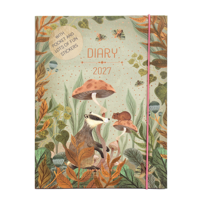Pimpelmees Pimpelmees Magical Forest A5 Agenda 2027 Badger Green