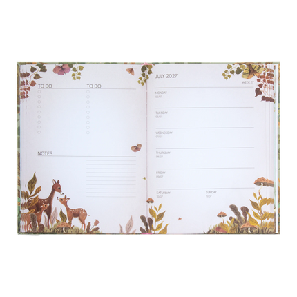 Pimpelmees Pimpelmees Magical Forest A5 Agenda 2027 Badger Green