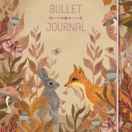 Pimpelmees Pimpelmees Magical Forest Bullet Journal Fox Gold