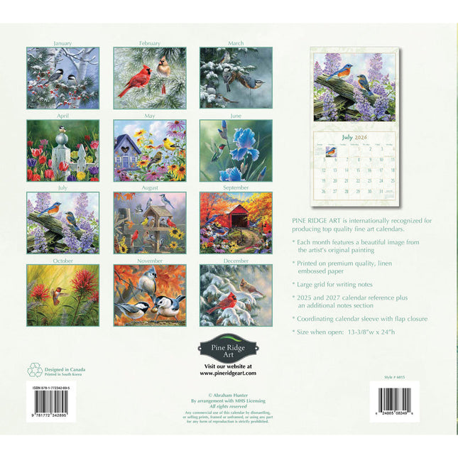 Pine Ridge Birds of a Feather Kalender 2026
